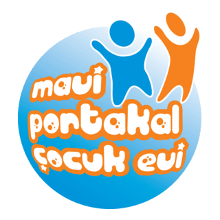 mavi portakal çocuk evi Logo PNG Vector