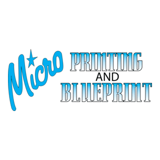 Micro Printing & Blueprint Logo PNG Vector