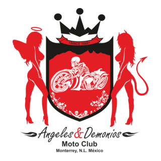 Moto Club Angeles & Demonios Logo PNG Vector