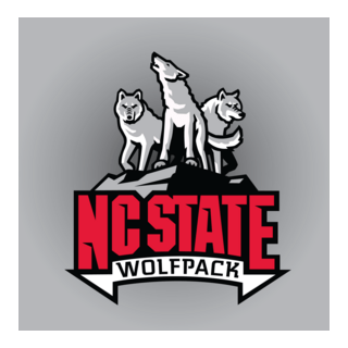 North Carolina State University 3 Wolves Logo PNG Vector
