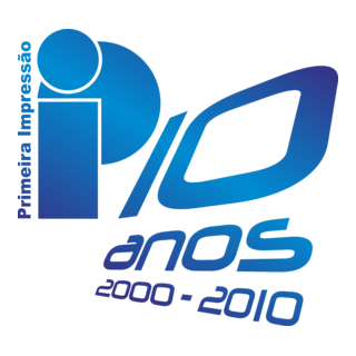 Primeira Impressão - Comunicação Visual 10 Anos Logo PNG Vector