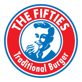 The Fifties Traditional Burger Logo PNG Vector