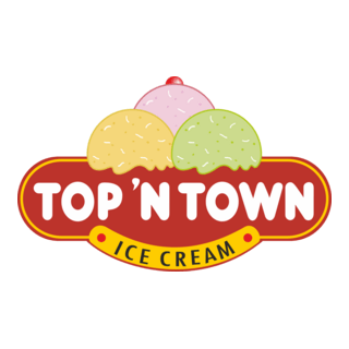 Top 'N' Town Ice Cream Logo PNG Vector