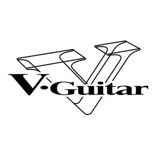 V-Guitar Logo PNG Vector