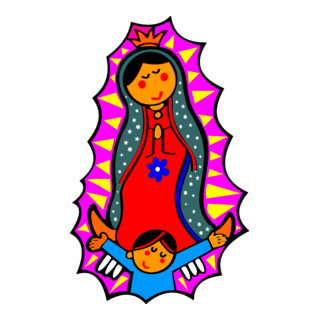 Virgen De Guadalupe Logo PNG Vector