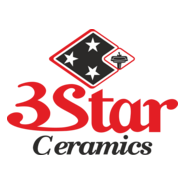3 Star Ceramics Logo PNG Vector