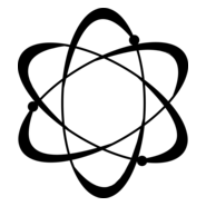 Atom Black Logo PNG Vector
