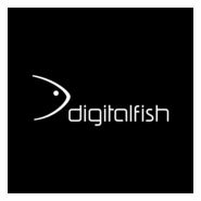 Digital Fish Logo PNG Vector