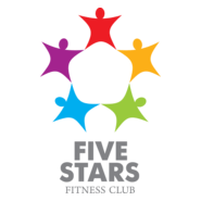 Five Stars Fitness Club Logo PNG Vector