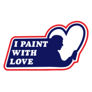 I paint with Love Logo PNG Vector
