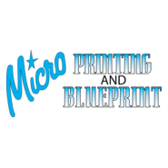 Micro Printing & Blueprint Logo PNG Vector