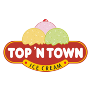 Top 'N' Town Ice Cream Logo PNG Vector