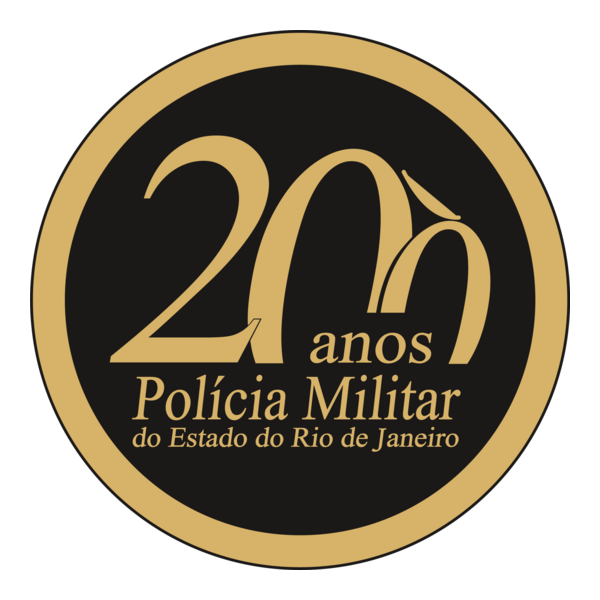 200 Anos Policia Militar Logo PNG Vector