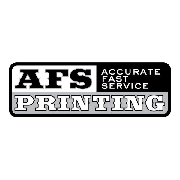 AFS Printing BW Logo PNG Vector