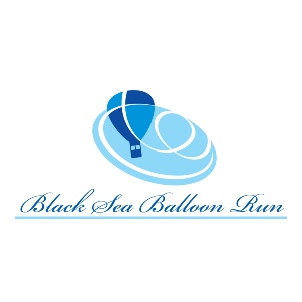 Black Sea Balloon Run Logo PNG Vector