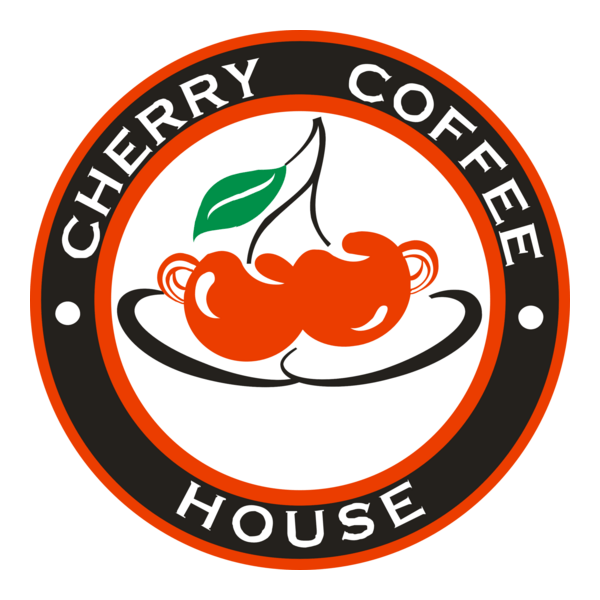 Cherry Coffee House Logo PNG Vector