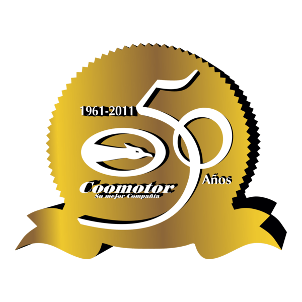 Coomotor 50 años Logo PNG Vector