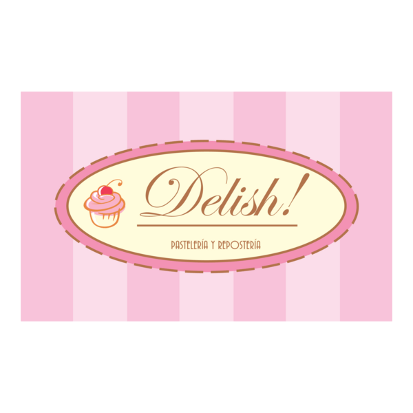 Delish Pasteleria y Reposteria Logo PNG Vector