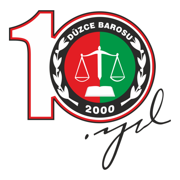 Düzce Barosu 10.yıl Logo PNG Vector