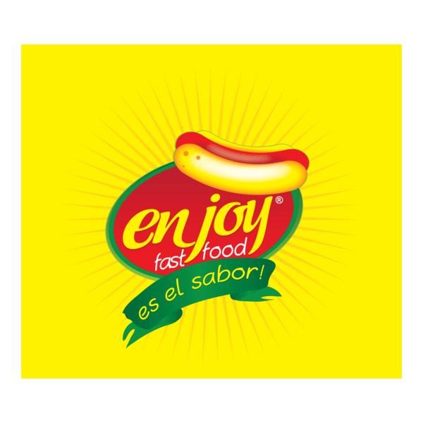 Enjoy Fast Food Logo PNG Vector