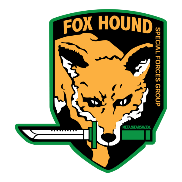 Fox Hound Special Forces Group Logo PNG Vector