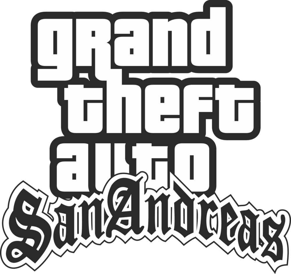 Grand Theft Auto San Andreas Logo PNG Vector