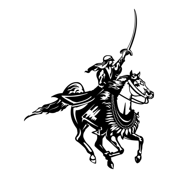 Horse Rider Logo PNG Vector