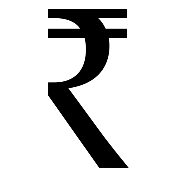 Indian Rupee Logo PNG Vector
