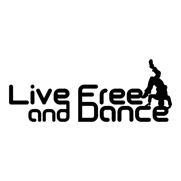 Live Free and Dance Logo PNG Vector