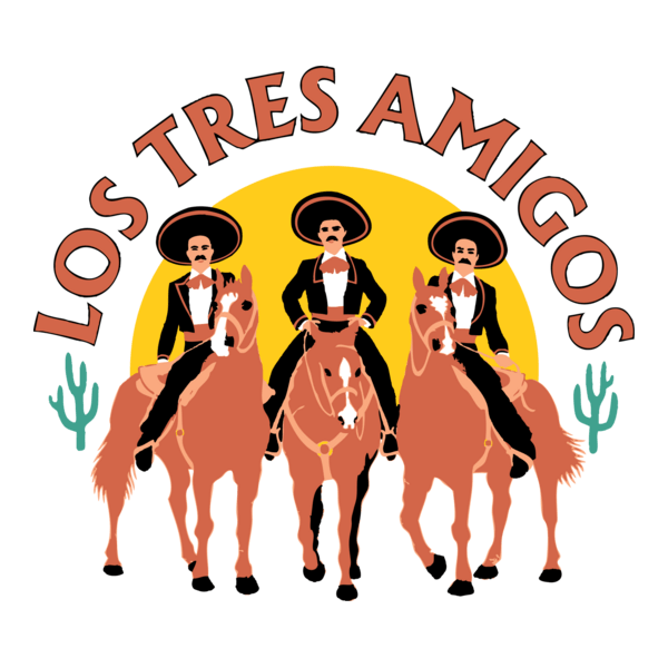 Los Tres Amigos Logo PNG Vector