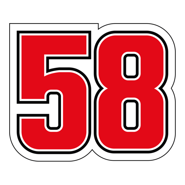 Marco Simoncelli 58 Logo PNG Vector