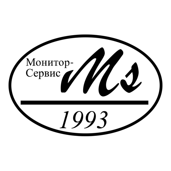 Monitor Service Logo PNG Vector