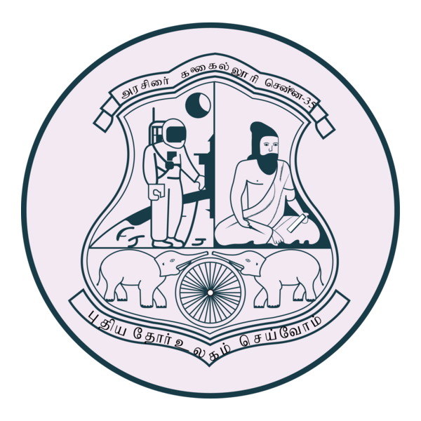 Nandanam Arts College Logo PNG Vector