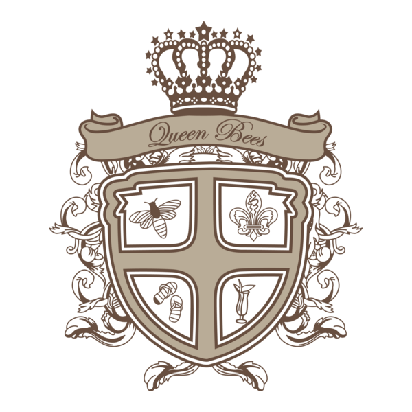 Queen Bees Logo PNG Vector
