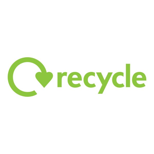 Recycle Heart Logo PNG Vector