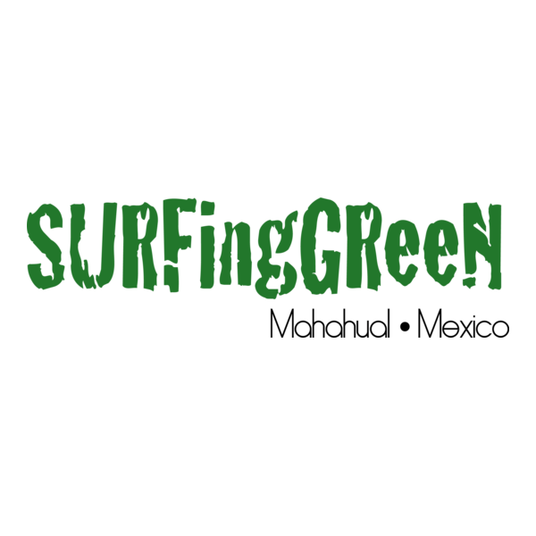 Surfing Green Logo PNG Vector