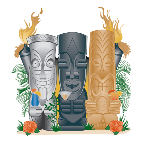 Tiki Art Logo PNG Vector