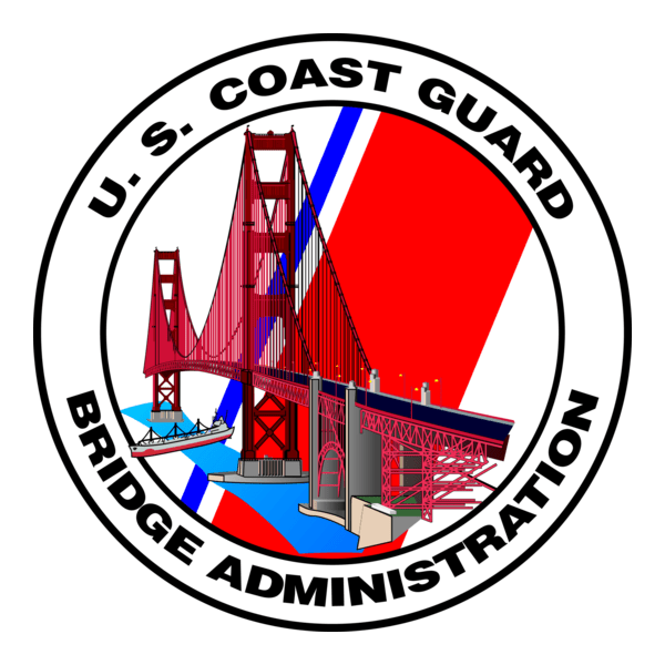 United States Coast Guard Bridge Administration Logo PNG Vector