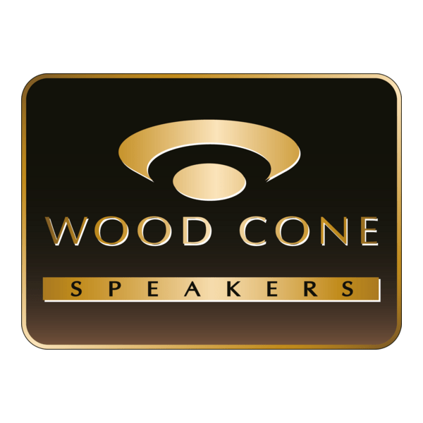 Wood Cone Speakers Logo PNG Vector