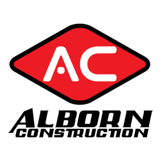 Alborn Construction - Red Logo PNG Vector
