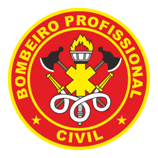 Bombeiro Profissional Civil Logo PNG Vector