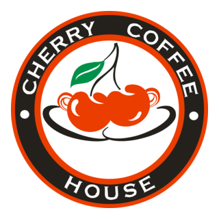 Cherry Coffee House Logo PNG Vector