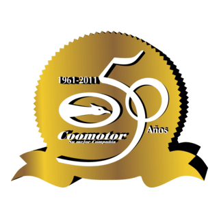 Coomotor 50 años Logo PNG Vector