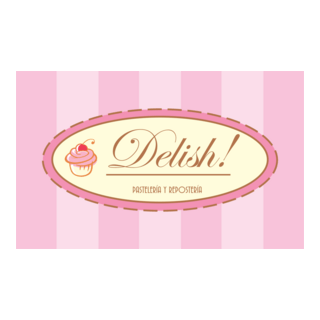Delish Pasteleria y Reposteria Logo PNG Vector