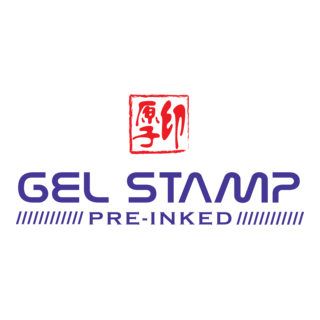 Gel Stamp Pre-Inked Logo PNG Vector