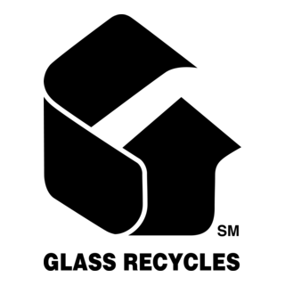 Glass Recycles Logo PNG Vector