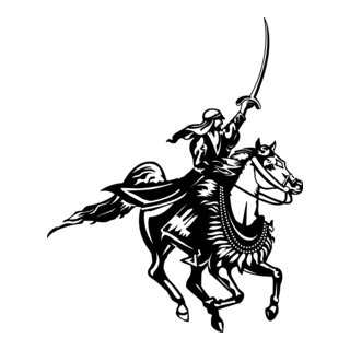 Horse Rider Logo PNG Vector