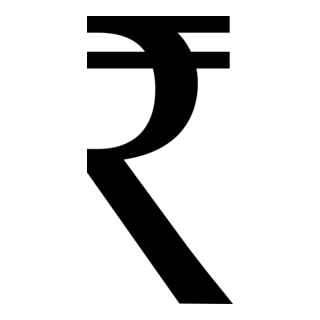 Indian Rupee Logo PNG Vector