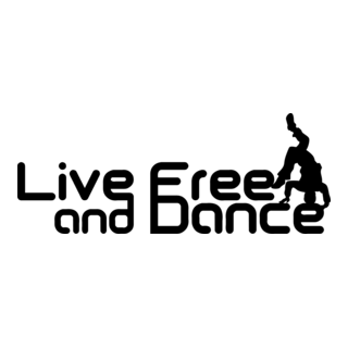 Live Free and Dance Logo PNG Vector