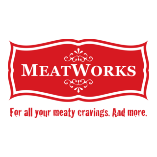 MeatWorks Restaurant Logo PNG Vector
